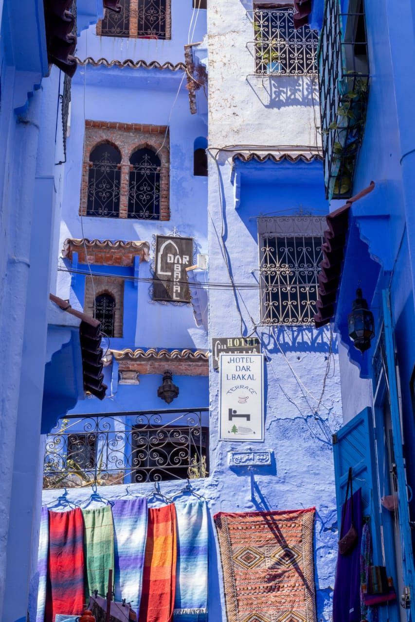 Ruelle bleue typique de Chefchaouen